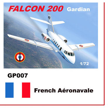 Mach 2 MACHGP007 1:72 Dassault-Mystere Falcon 200 Decals French Aeronavale