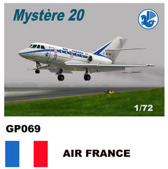 Mach 2 MACHGP069 1:72 Dassault-Mystere Falcon 20 Decals Air France