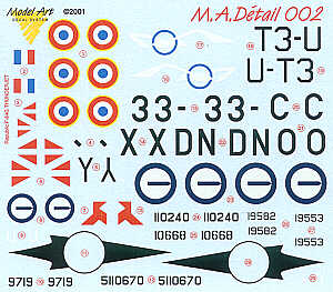 Model Art MAD002 1:48 F-84G Savie & F-84E Norwegian 1:72