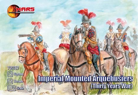 Mars MAR72037 1:72 Imperial Arquebusiers mounted, Thirty Years War