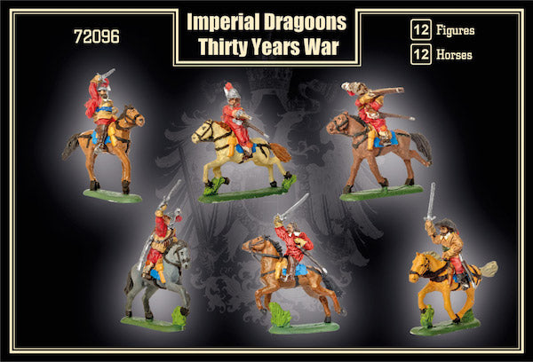 Mars MAR72096 1:72 12 mounted Imperial Dragoons Thirty Years' War
