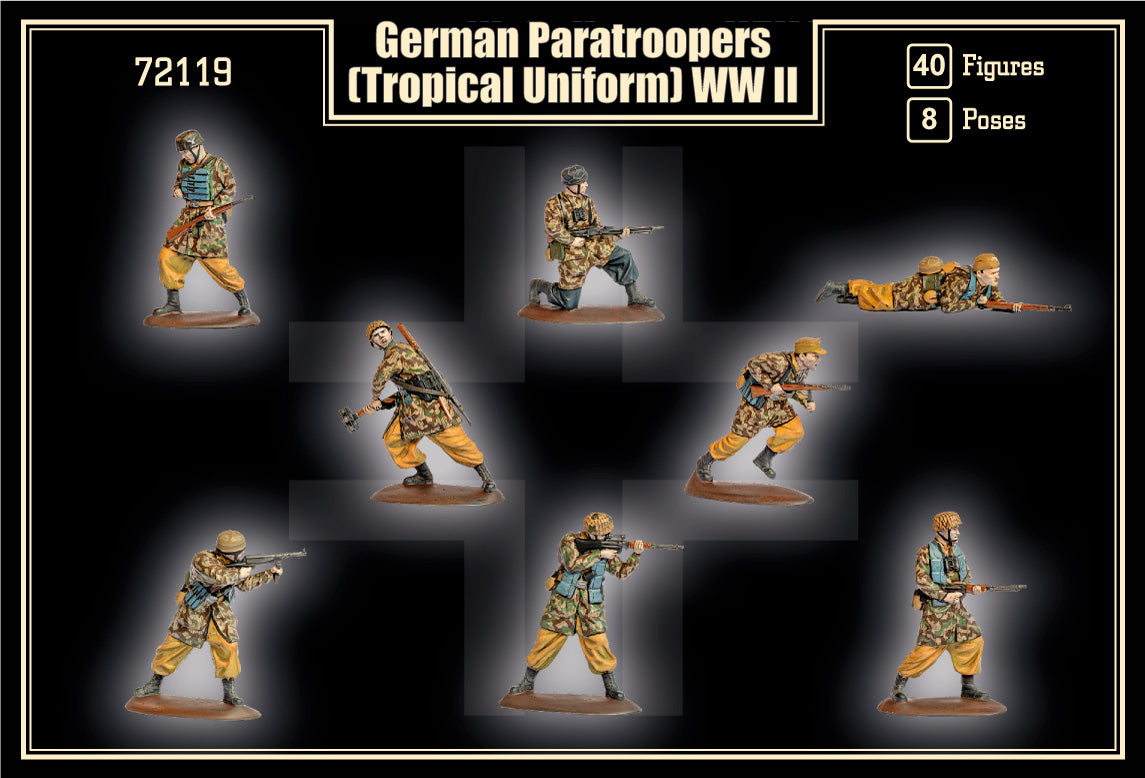 Mars MAR72119 1:72 German Paratroopers in tropical uniform