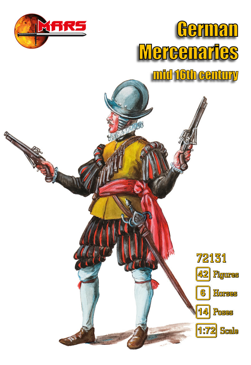 Mars MAR72131 1:72 German Mercenaries mid 16th century