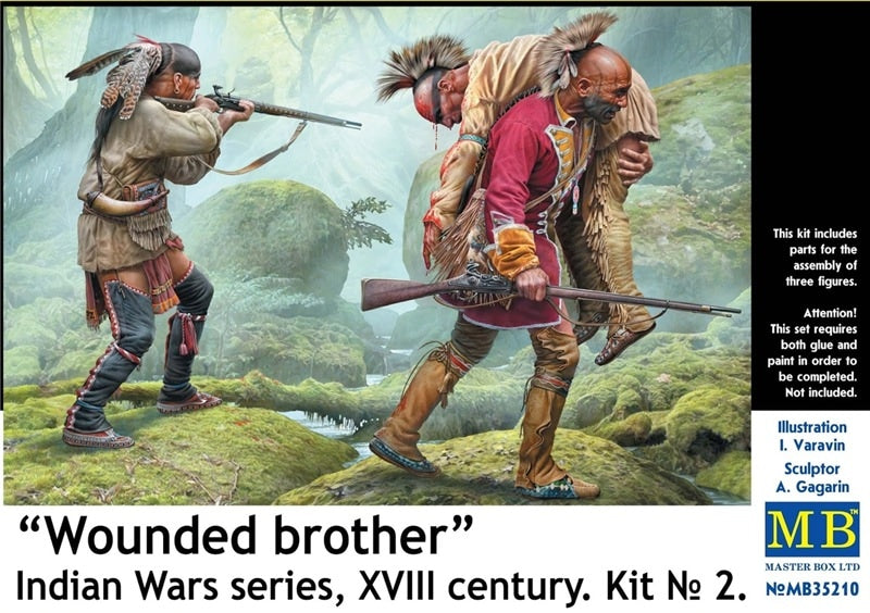 Master Box MAS35210 1:35 'Wounded Brother' Indian War Series
