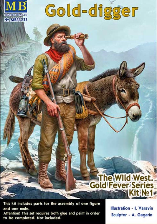 Master Box MAS35233 1:35 Wild West, Gold Fever No.1 Gold Digger"