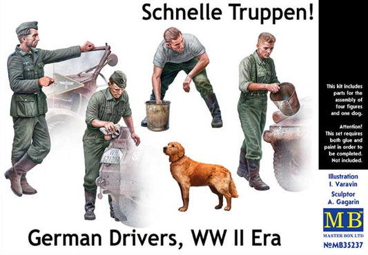 Master Box MAS35237 1:35 Schnelle Truppen, German Drivers WWII"