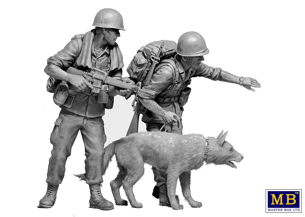 Master Box MAS35238 1:35 Dog Patrol, Vietnam War Series