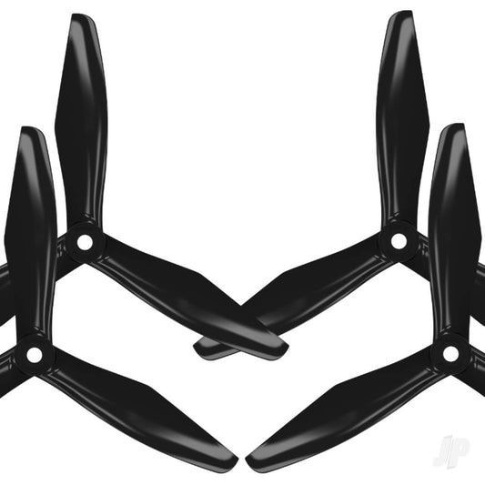 Master Airscrew 5x4.5 RS 3-Blade FPV Propeller Set x4 Black 3R05X45SB4