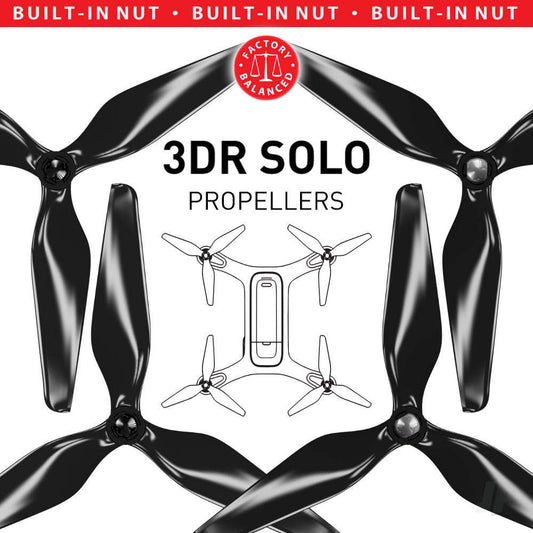 Master Airscrew 9x4.5 3-Blade Multirotor Propeller Set x4 Black for 3DR SOLO 3SL0945CB4