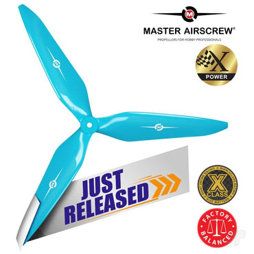 Master Airscrew 13x12 3X Power X-Class Giant Racing Drone Propeller (CCW) Blue 3X13X12NL1