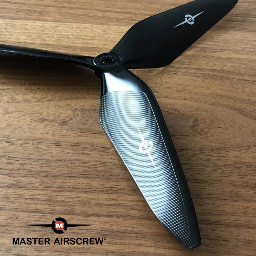 Master Airscrew 13x12 3X Power X-Class Giant Racing Drone Propeller (CW) Reverse/Pusher Green 3X13X12RG1