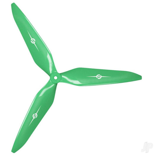 Master Airscrew 13x12 3X Power X-Class Giant Racing Drone Propeller (CW) Reverse/Pusher Green 3X13X12RG1