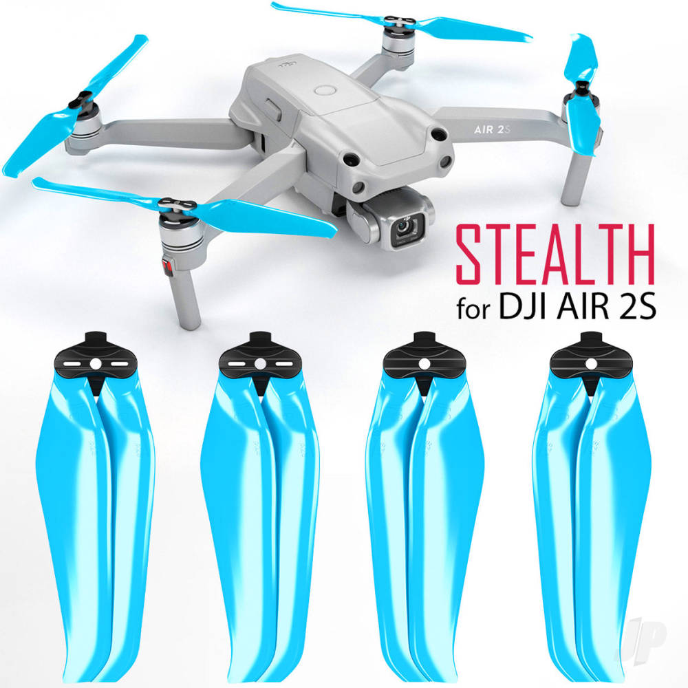 Master Airscrew 7.2x3.8 STEALTH Multirotor Folding Propeller Set x4 Blue for DJI Air 2S A2S7238FL4