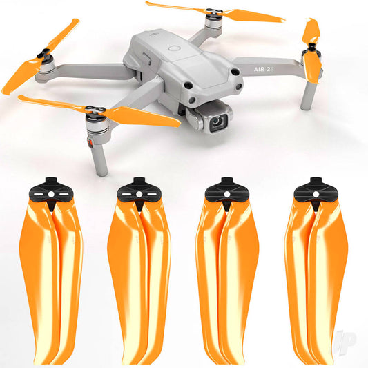 Master Airscrew 7.2x3.8 STEALTH Multirotor Folding Propeller Set x4 Orange for DJI Air 2S A2S7238FO4