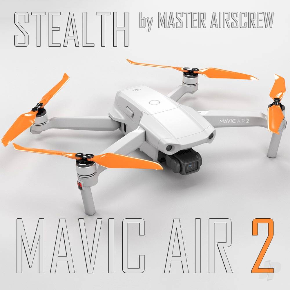 Master Airscrew 7.4x3.9 STEALTH Multirotor Propeller Set x4 Orange for DJI Mavic Air 2 MA27439FO4
