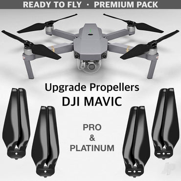 Master Airscrew 8.3x4.4 Multirotor MC Propeller F Set x4 Black for DJI Mavic Pro & Platinum MC08344FB4