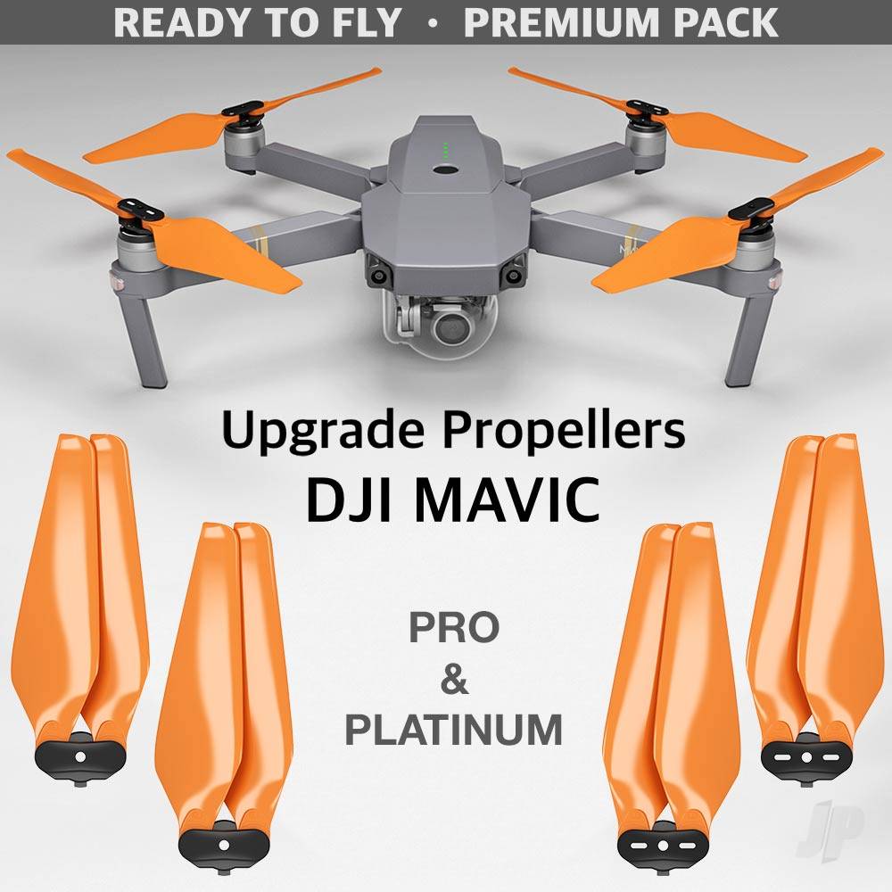 Master Airscrew 8.3x4.4 Multirotor MC Propeller F Set x4 Orange for DJI Mavic Pro & Platinum MC08344FO4