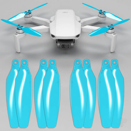 Master Airscrew STEALTH Multirotor Propeller Set x4 Blue for DJI Mini 2 / SE MI24121FL4