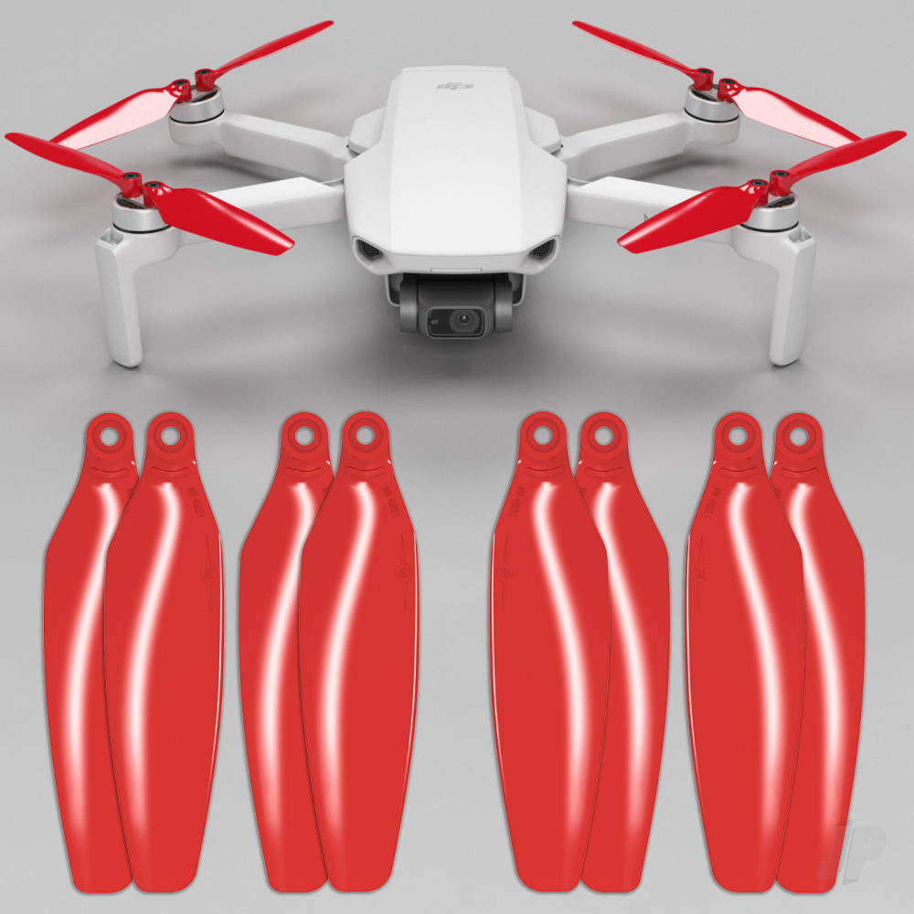 Master Airscrew STEALTH Multirotor Propeller Set x4 Red for DJI Mini 2 / SE MI24121FR4