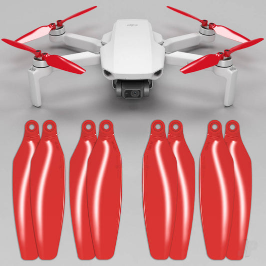 Master Airscrew STEALTH Multirotor Propeller Set x4 Red for DJI Mini 2 / SE MI24121FR4