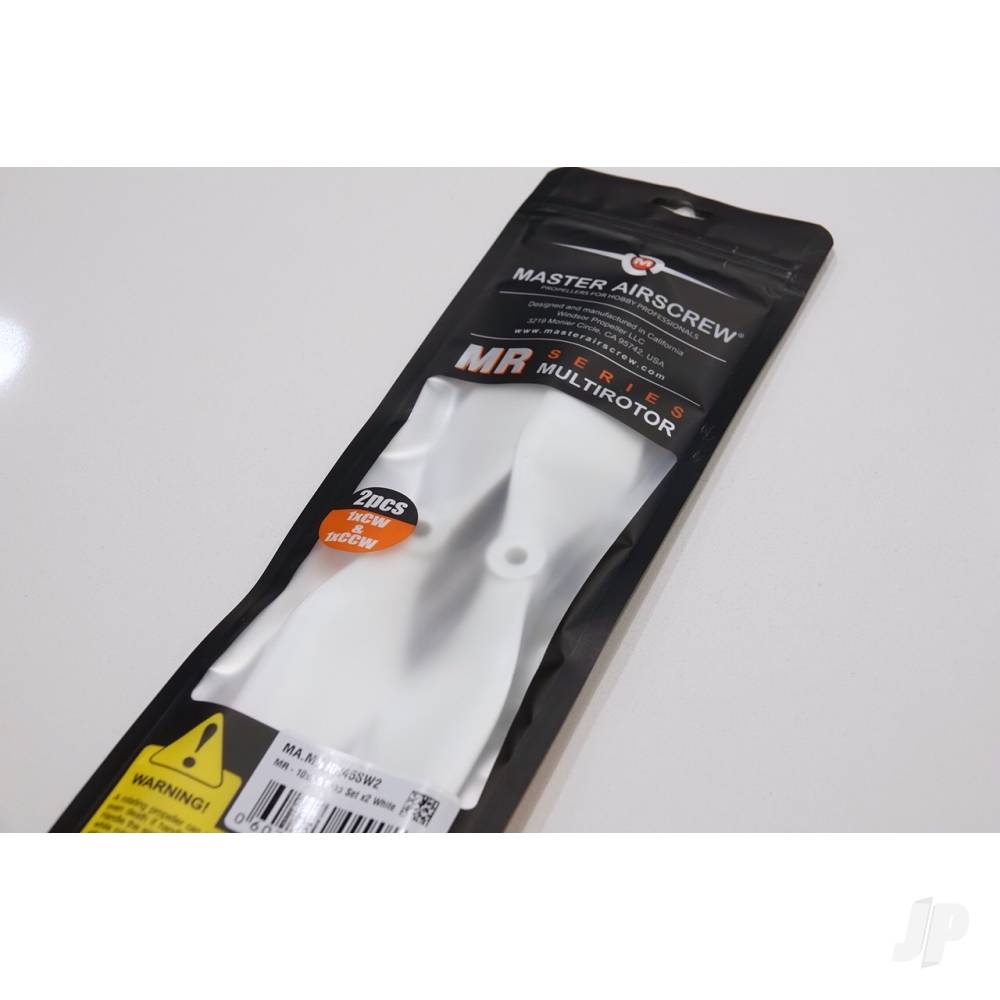 Master Airscrew 12x4.5 Multirotor Propeller Set x2 White MR12X45SW2