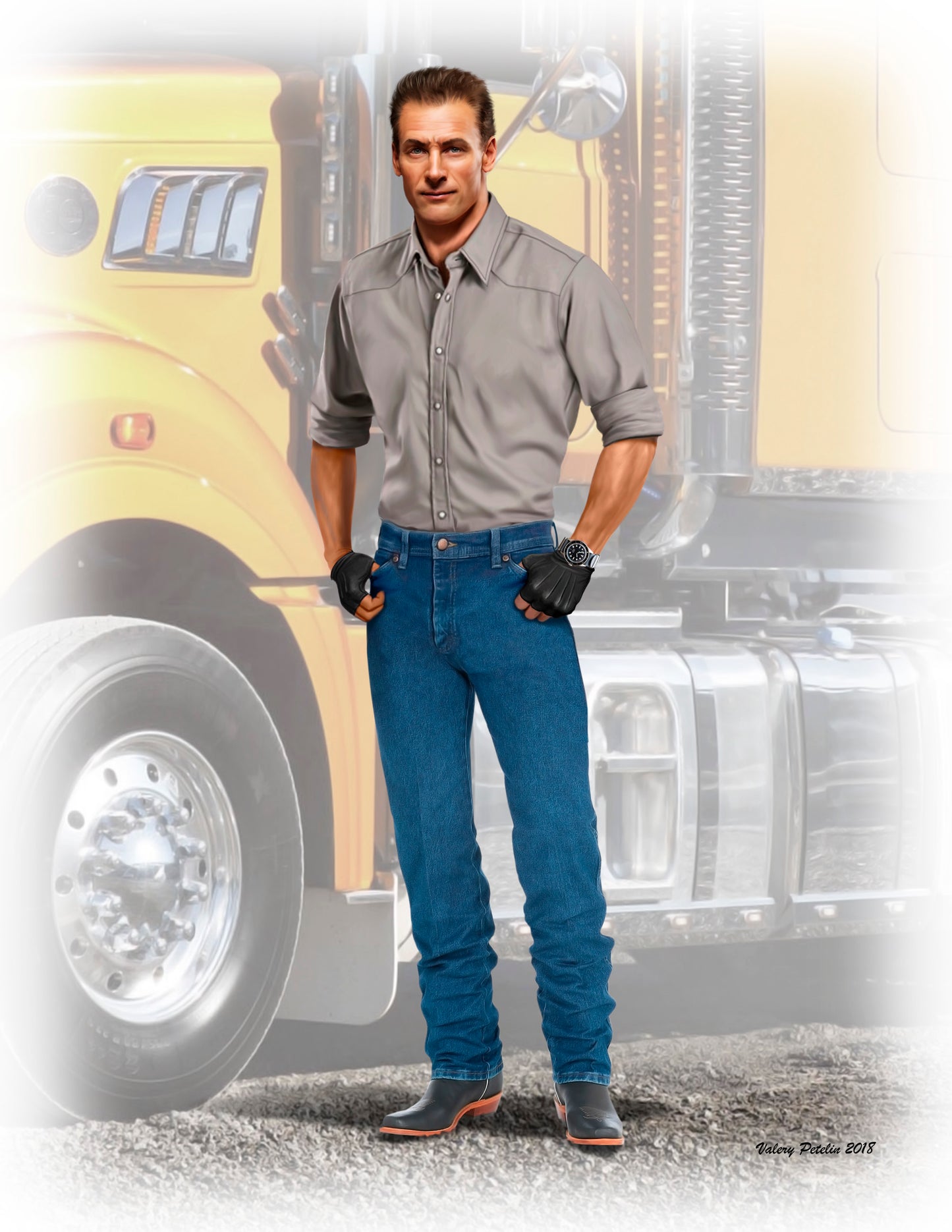 Master Box MAS24042 1:24 Truckers Series Stan Long Haul