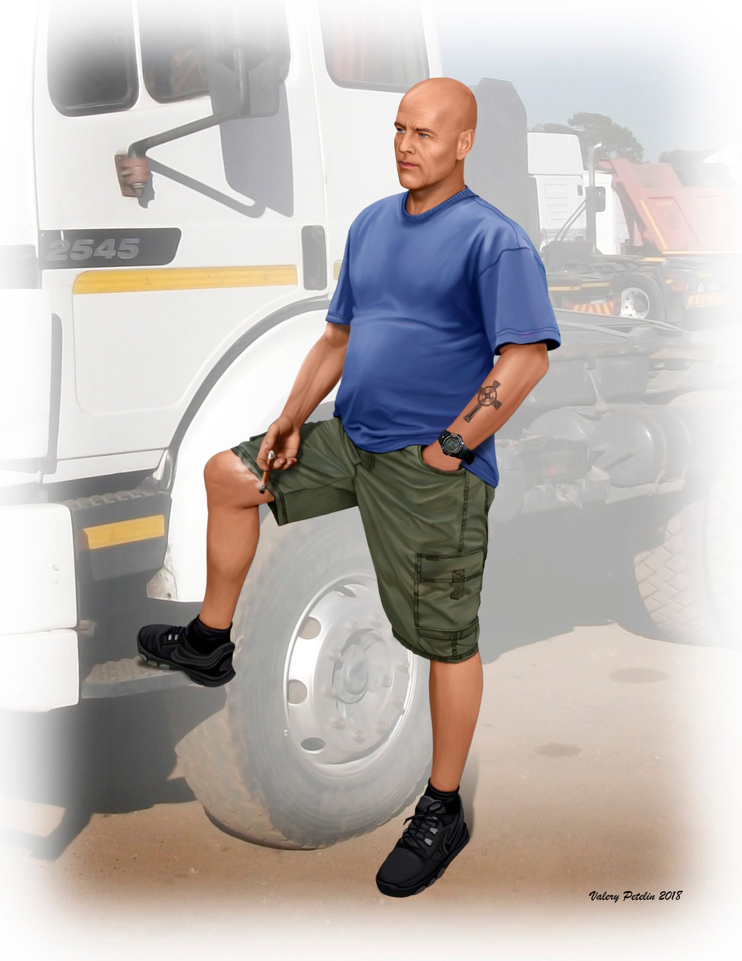 Master Box MAS24043 1:24 Truckers Series Jimmy Tex Heywood