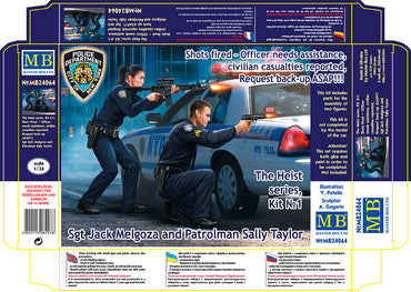 Master Box MAS24064 Heist No.1 Police Figures 1:24