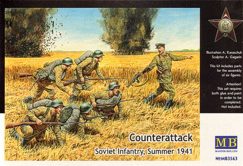 Master Box MAS3563 1:35 'Counter Attack' Soviet Infantry Summer 1941