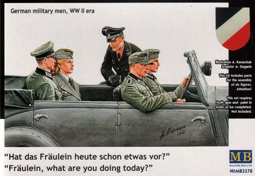 Master Box MAS3570 1:35 German WWII staff car passengers