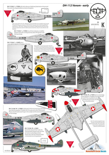 Matterhorn Circle MC48022 1:48 de Havilland DH-112 Venom Mk.1/Mk.1R/Mk.4 Early