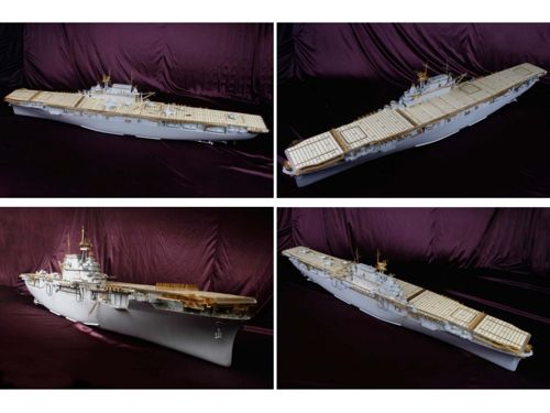 Mk.1 Design MD-20007 1:200 USS Hornet CV-8 DX PACK with full wooden deck