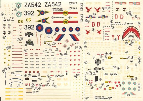 Modeldecal MD073 Tornado GR.1 & Phantom FGR.2 Decals 1:72