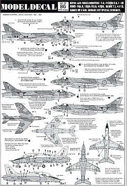 Modeldecal MD086 Hunter F.4/F.6/FR.10 & Hawk T.1 Decals 1:72