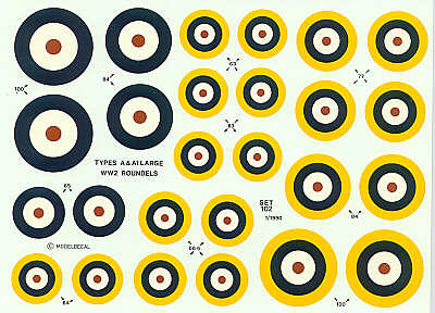 Modeldecal MD102 1:72 RAF WWII Roundels
