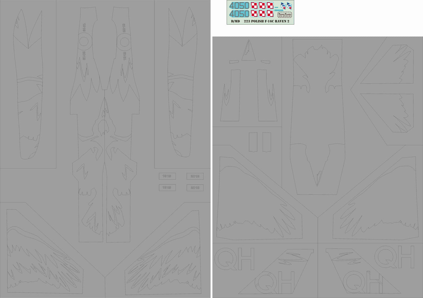 Model Maker Decals MD32223 1:32 Polish Lockheed-Martin F-16C Fighting Falcon