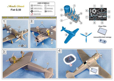 Metallic Details MDMDR14423 1:144 Fiat G.50