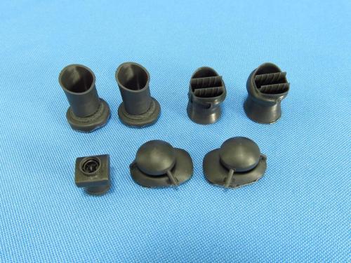 Metallic Details MDMDR48121 1:48 Kamov KA-50 'Hokum' Air intakes & exhaust pipes