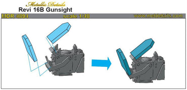 Metallic Details MDMDR4894 1:48 Revi 16B Gunsight