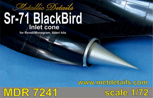 Metallic Details MDMDR7241 1:72 Lockheed SR-71 Blackbird inlet cone