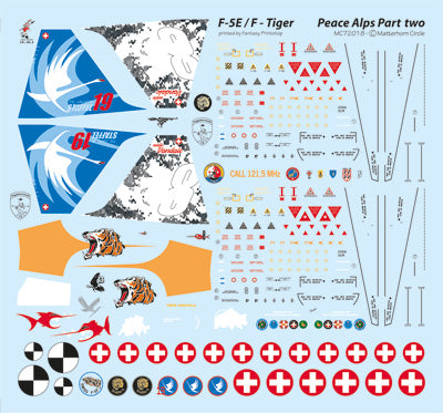 Matterhorn Circle MHN72018 Swiss F-5E/F Tiger Peace Alps 1:72