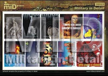 Military In Detail MID48015 1:48 Bosnian Anti-War Posters #1
