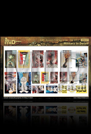 Military In Detail MID48037 1:48 Kuwaiti POW paintings 2003