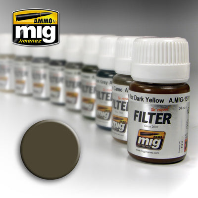Ammo by MIG Dark Grey For White Filter For Model Kits MIG 1502