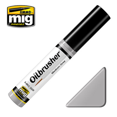 Ammo by MIG Medium Grey Oilbrusher For Model Kits MIG 3509
