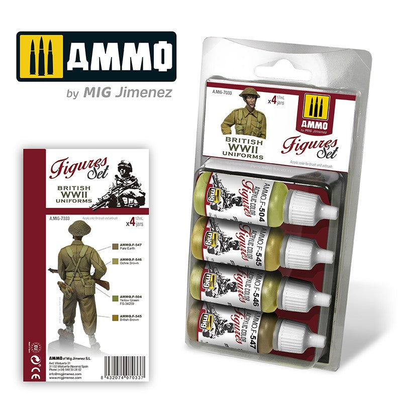 Ammo by MIG British Uniforms Wwii For Model Kits MIG 7033