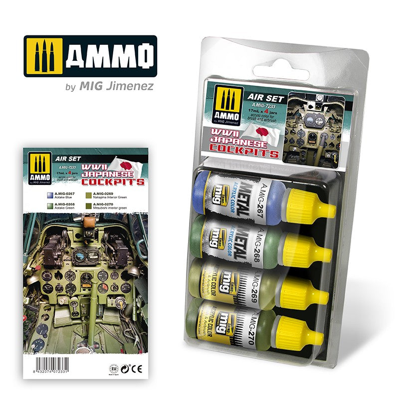 Ammo by MIG Wwii Japanese Cockpit Colours For Model Kits MIG 7233