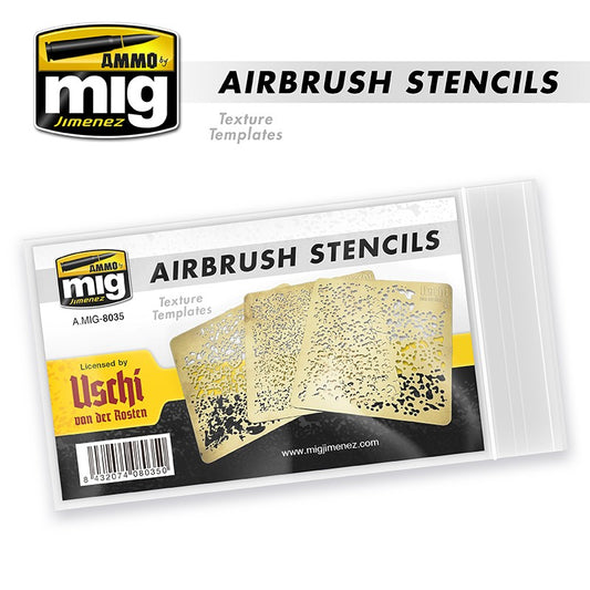 Ammo by MIG Airbrush Stencils For Model Kits MIG 8035