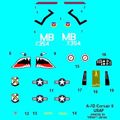 Miniwing MINI020 1:144 LTV A-7D 'CORSAIR II'