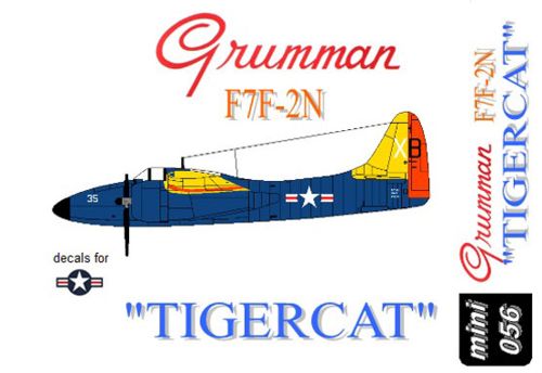 Miniwing MINI056 1:144 Grumman F7F-2N 'TIGERCAT'.